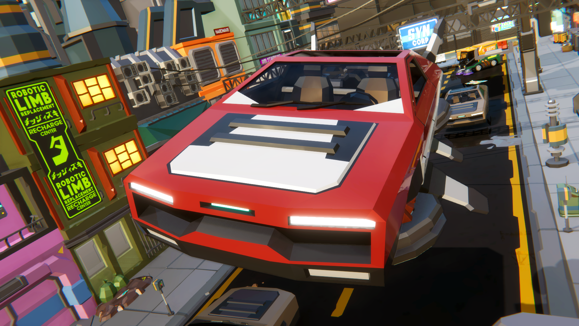Flying Car Game Screenshot