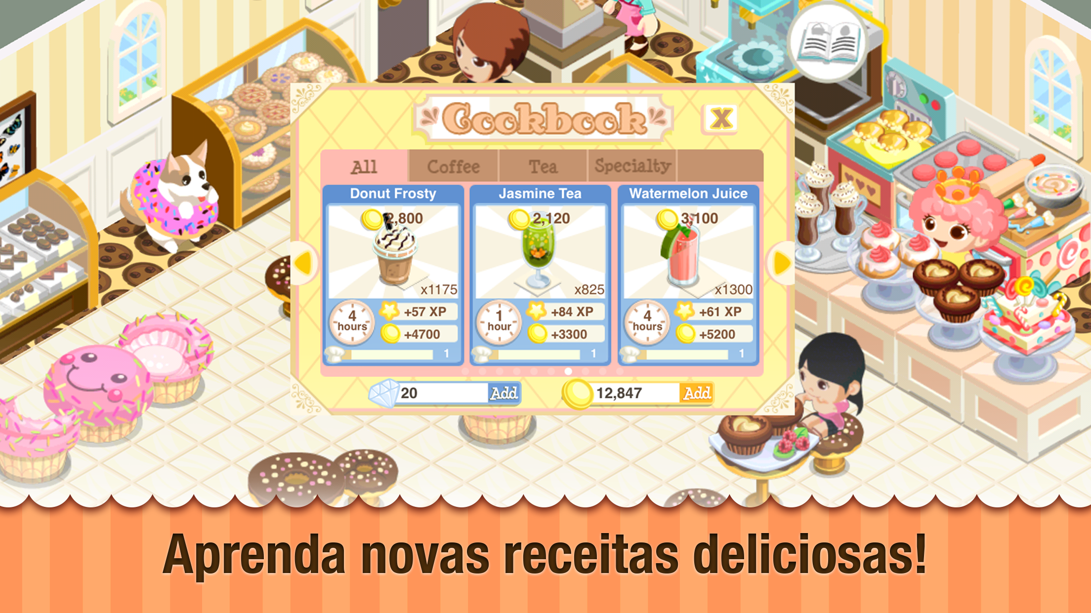 Captura de Tela do Jogo Bakery Story: Valentines Day