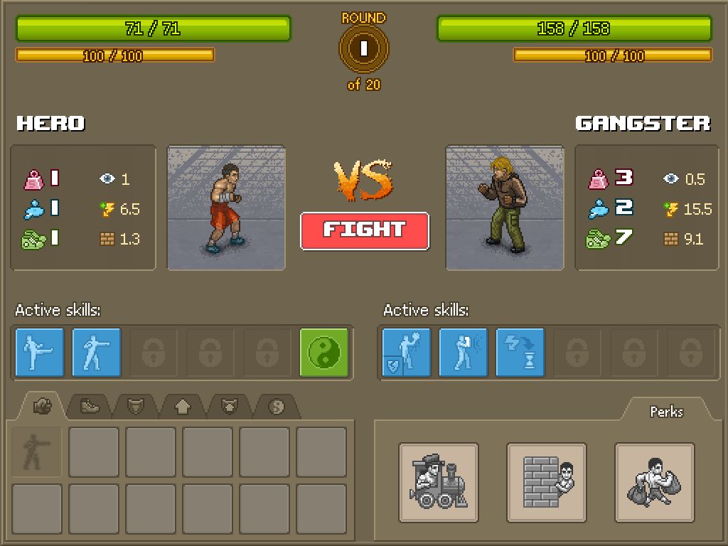 Screenshot of Punch Club: Fights