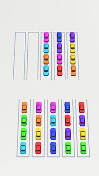 Color Sort Puzzle: Parking 3D Game Screenshot