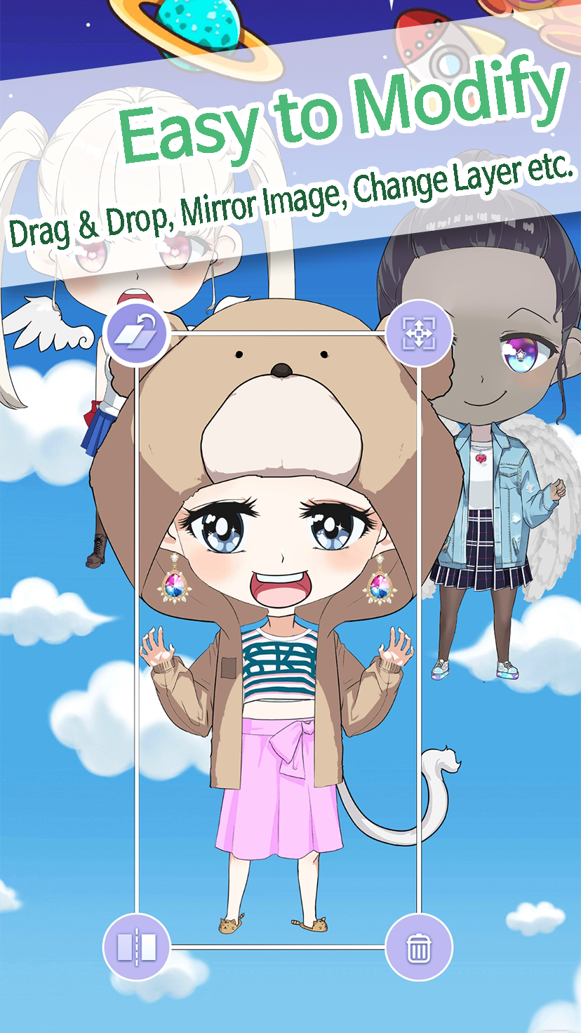 Chibi Friends : Avatar Creator Game Screenshot