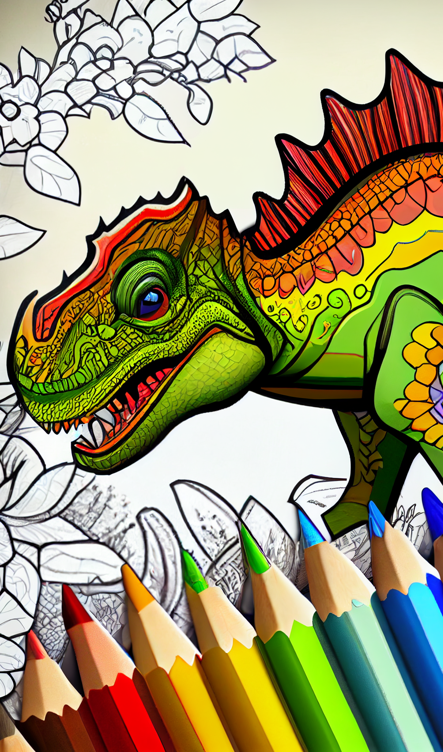 Dreamland Creative Colouring Book - Dinosaurs - Malik Booksellers &  Stationers