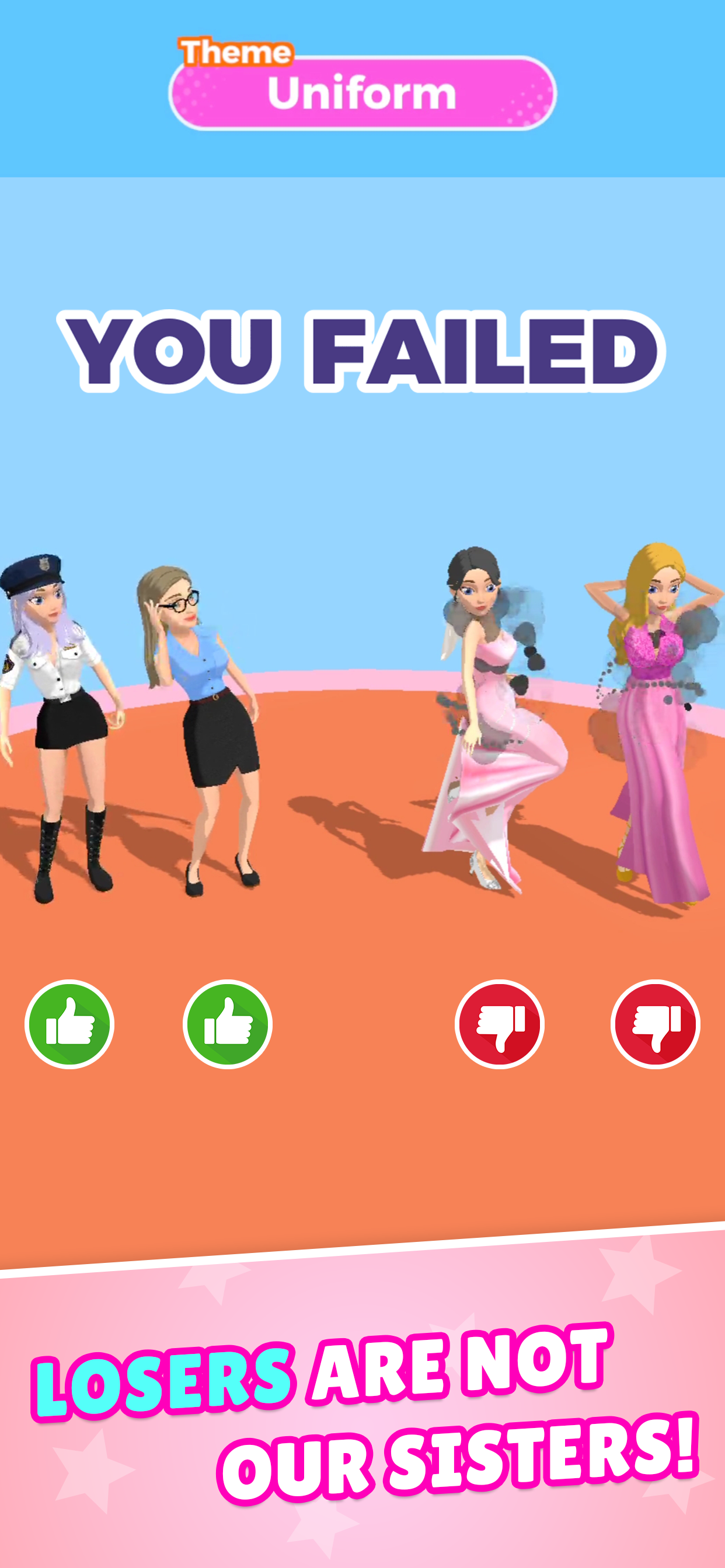 Screenshot of Dress Up Sisters