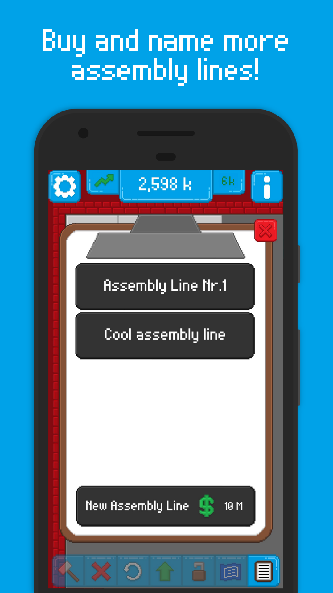 Screenshot of Assembly Line