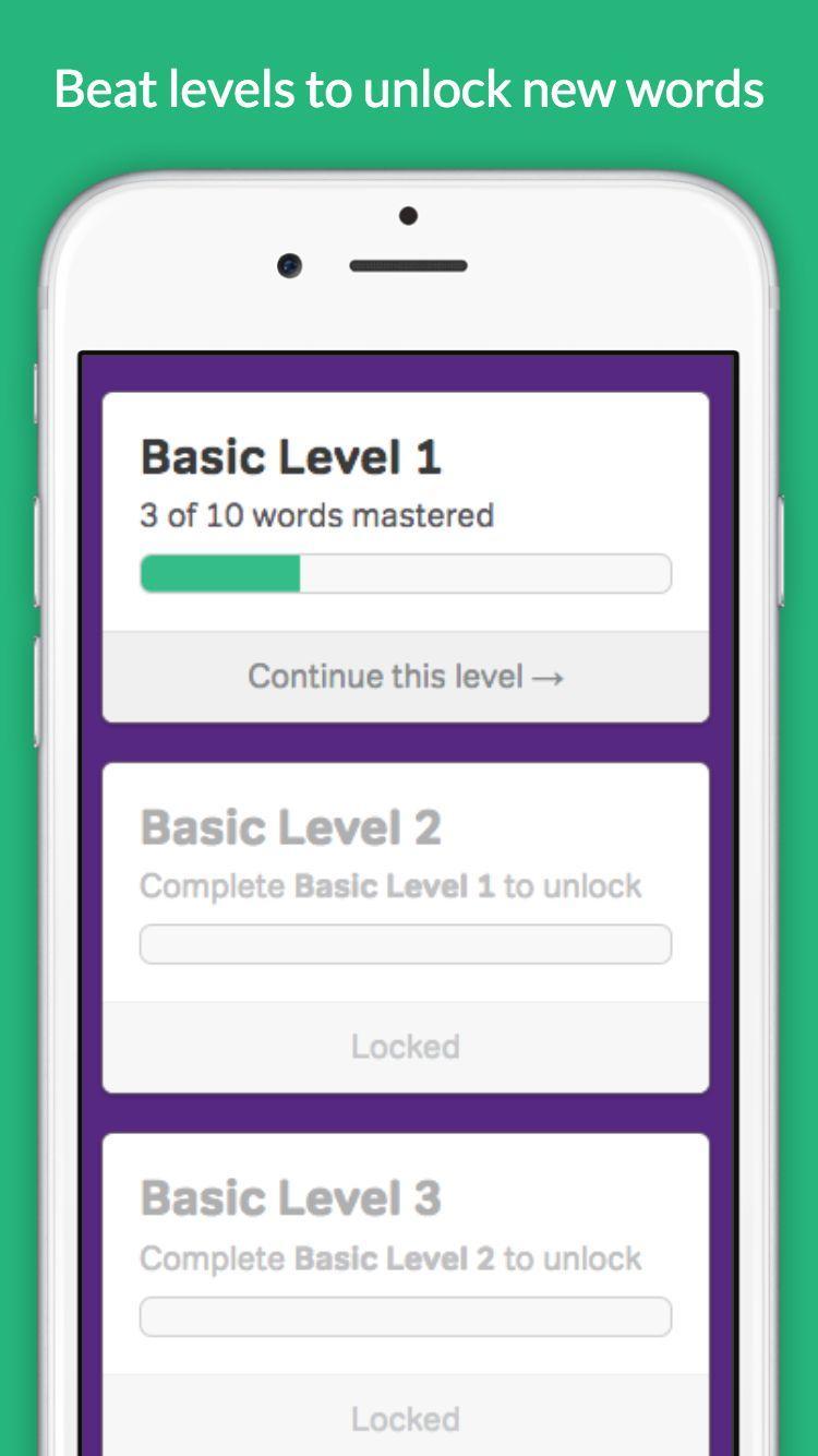 Vocabulary Builder 遊戲截圖
