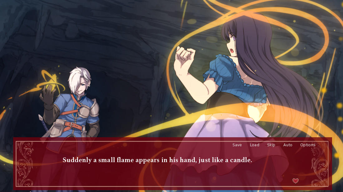 Screenshot of Ruby Heart [Visual Novel / Otome]