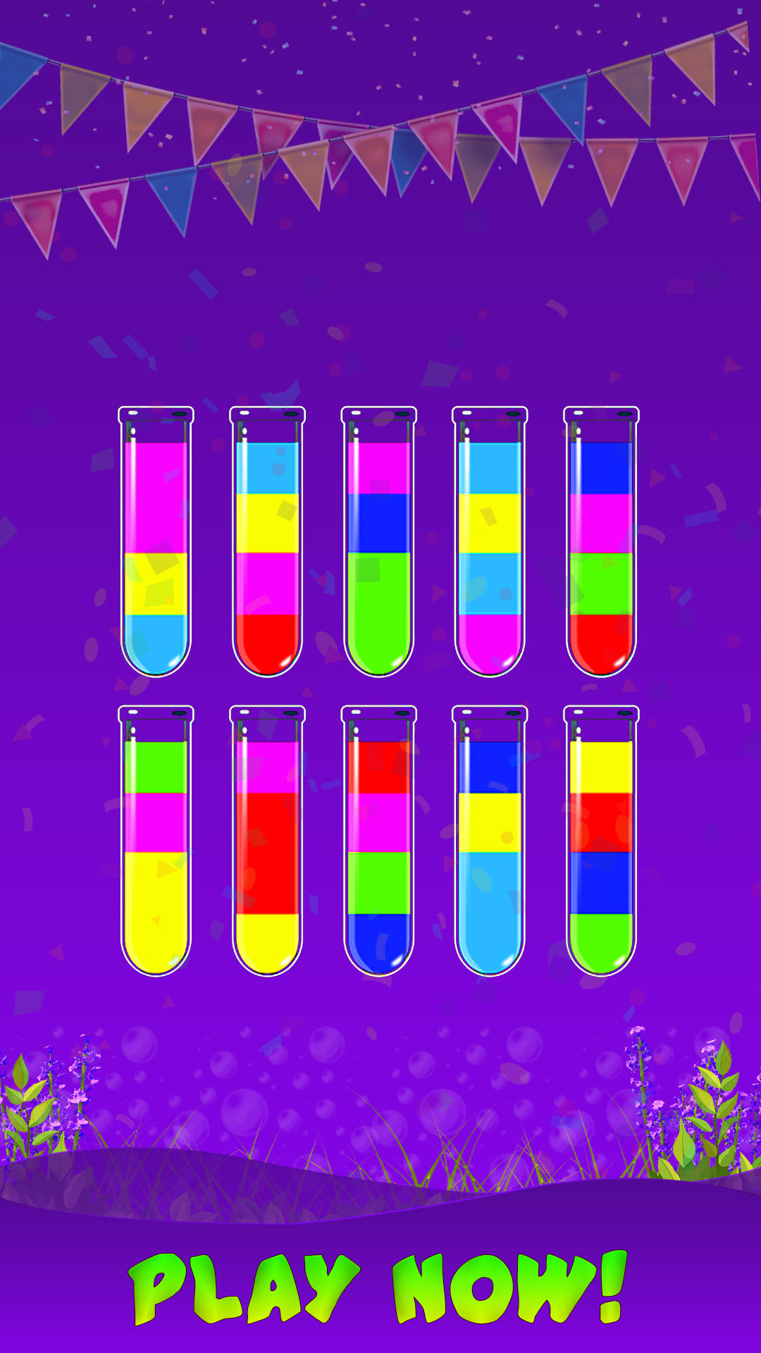 Water Sort Color Pouring Game Game Screenshot