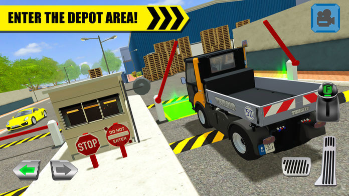 Screenshot of Truck Driver: Depot Parking