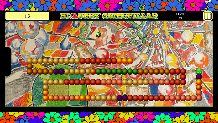 Hangry Caterpillar Game Screenshot