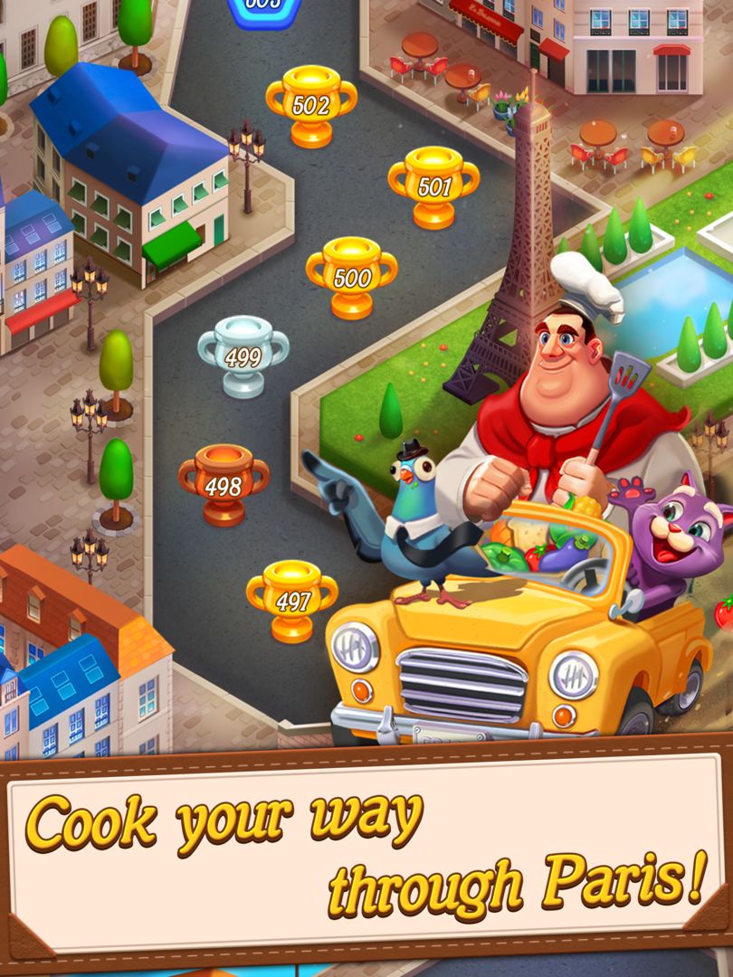 Blaster Chef: Culinary match & collapse puzzles screenshot game
