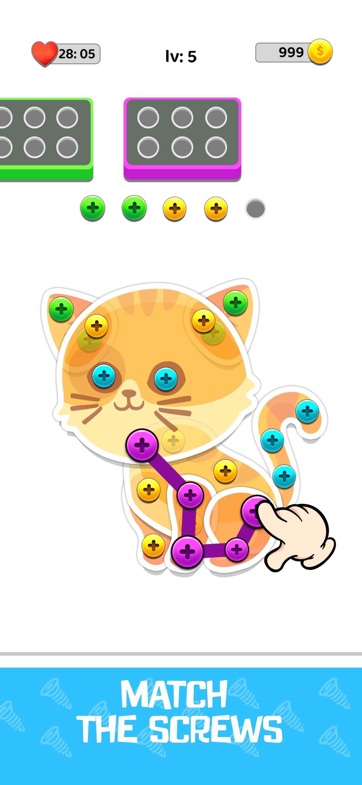 Connect em Screw Game Screenshot