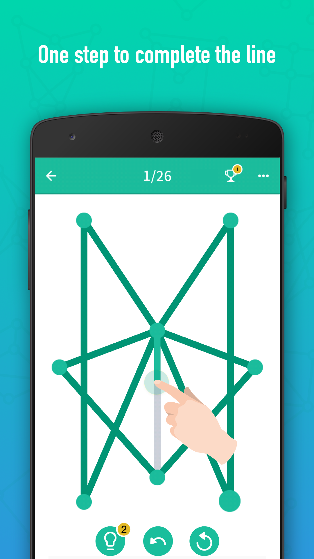 One Line Drawing ゲームのスクリーンショット
