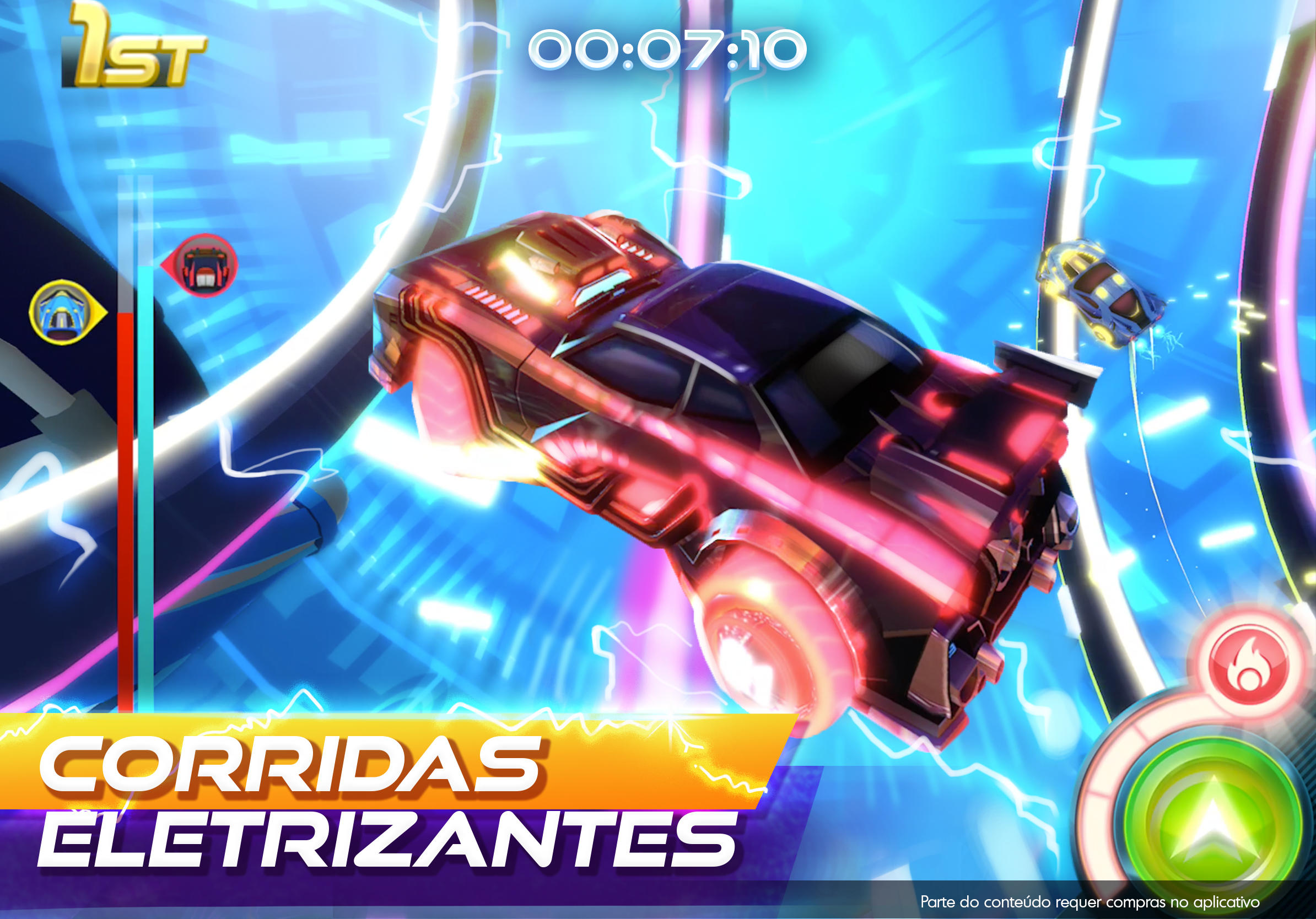 Captura de Tela do Jogo RaceCraft - Constrói e Corre