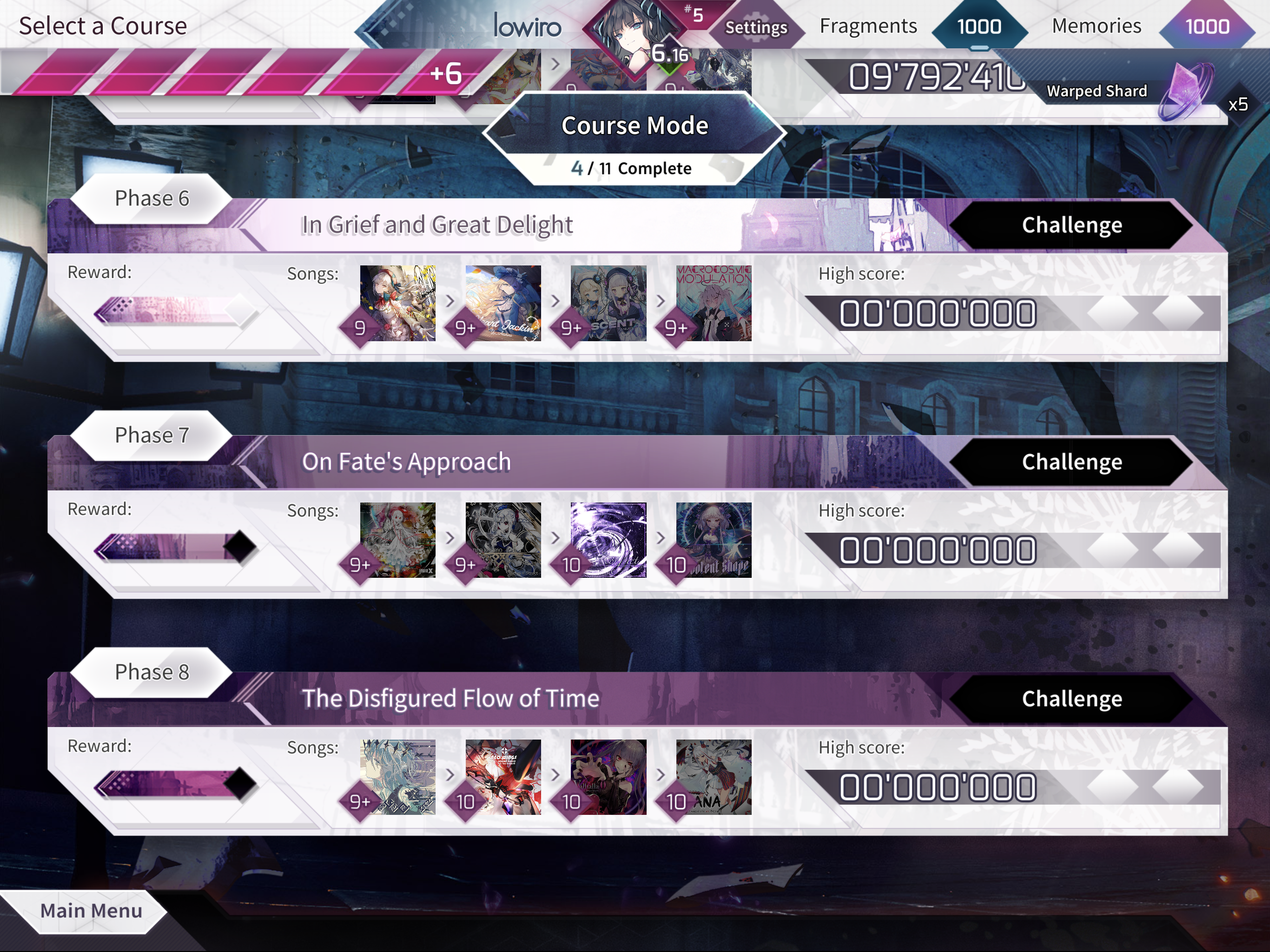 Arcaea Game Screenshot