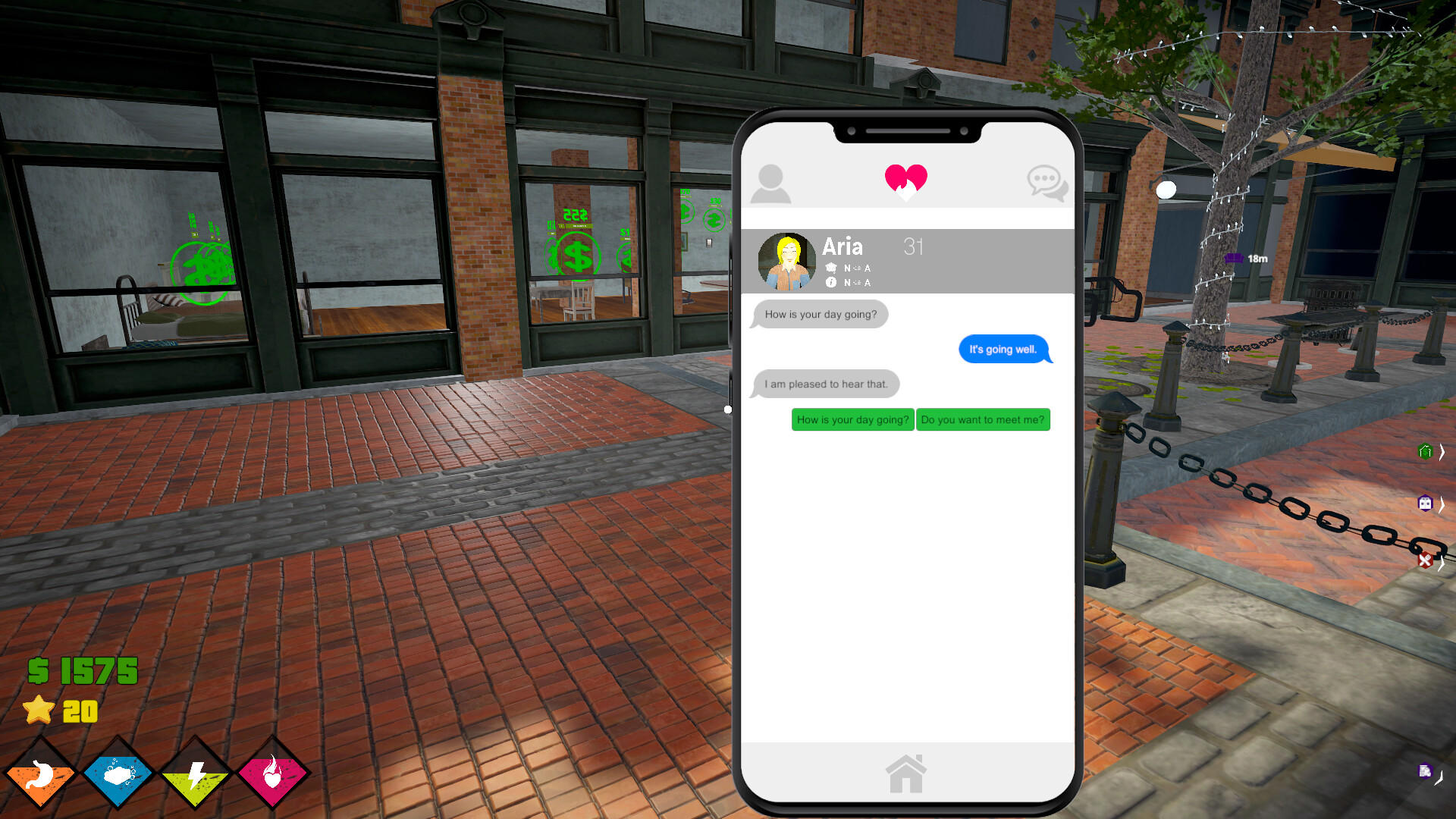 Screenshot of Dating Simulator