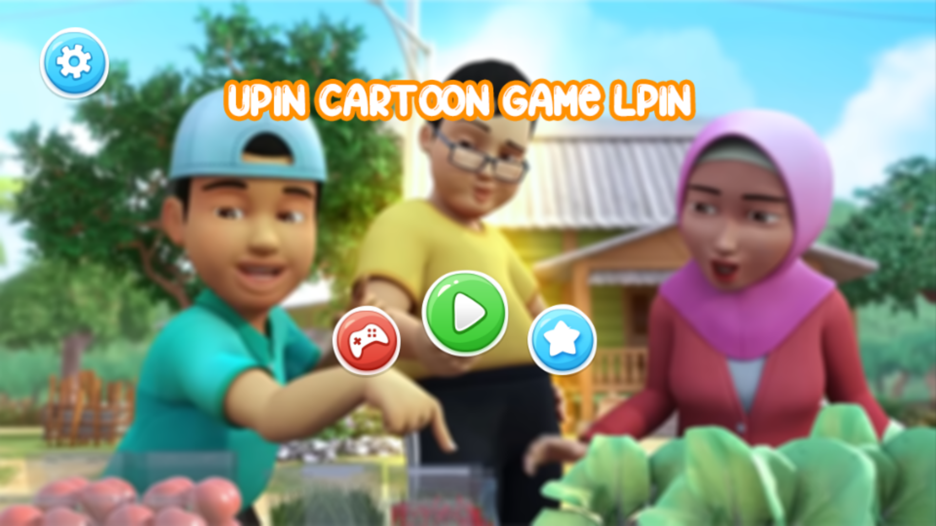 Screenshot of Upin  lpin Game Cartoon Family