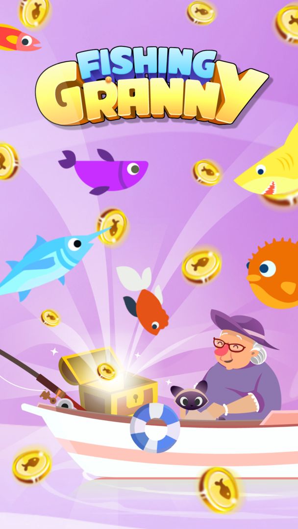 Fishing Granny - Funny,Amazing Fishing Game ภาพหน้าจอเกม