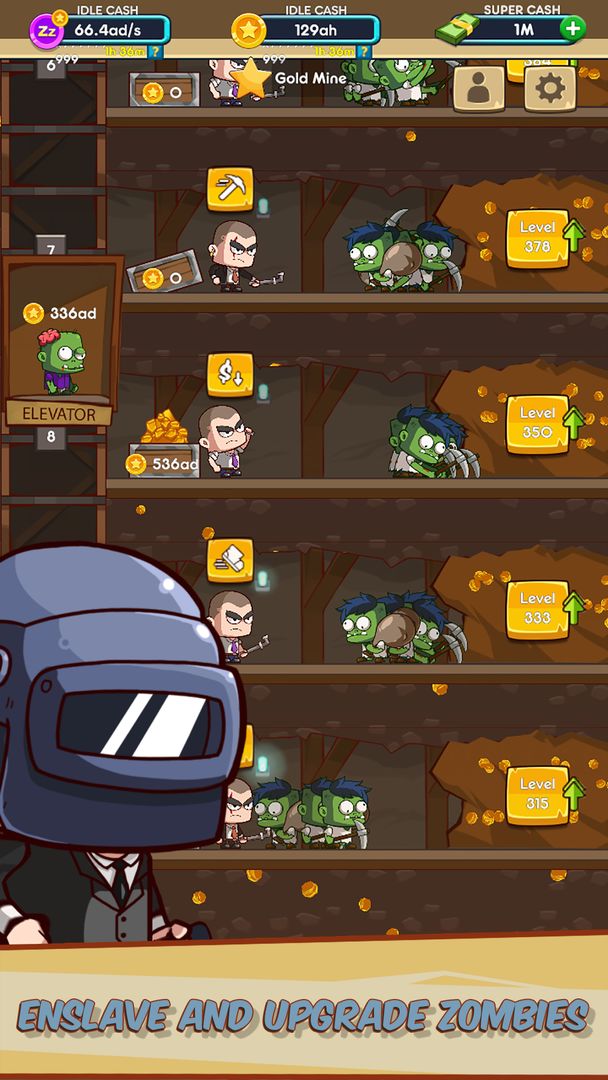 Idle Miner - Zombie Factory .Inc screenshot game