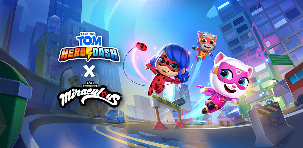 Banner of Talking Tom Hero Dash: Ladybug 