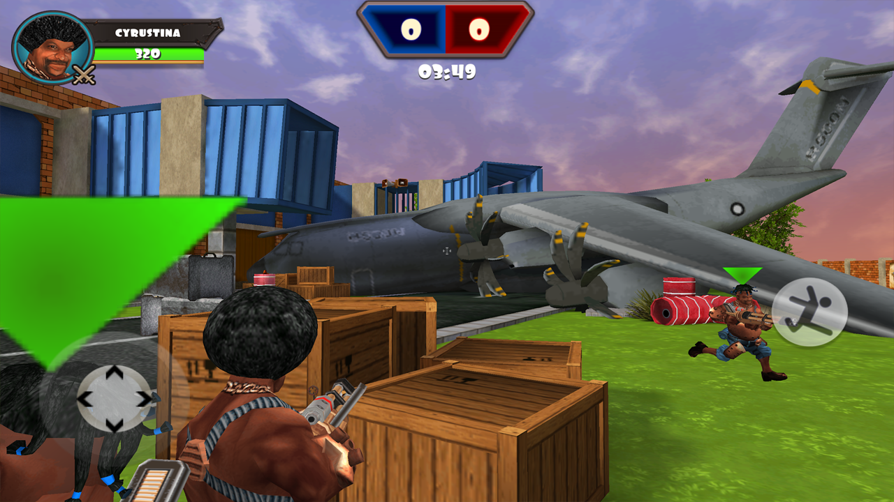Screenshot of Minigun Sho - Airport Clash