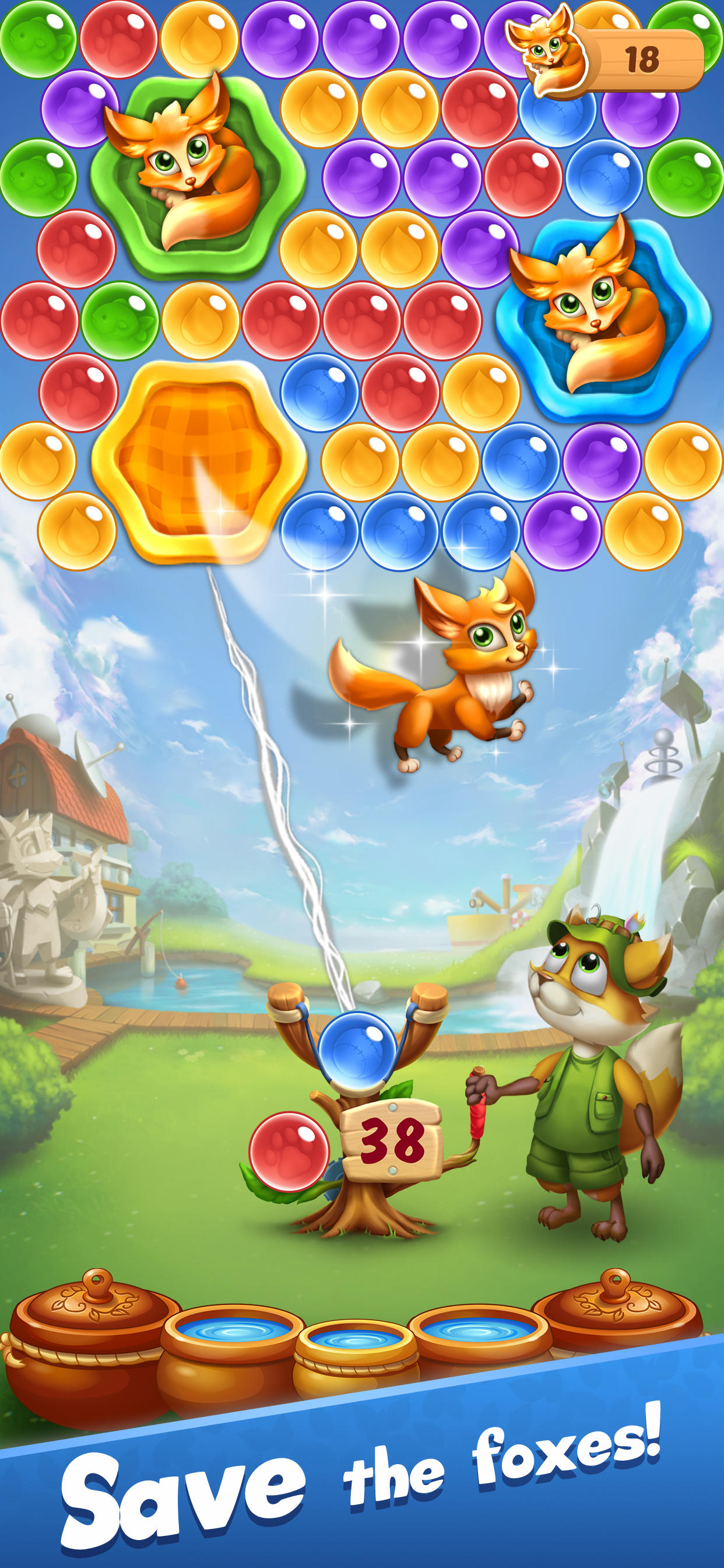 Cuplikan Layar Game Bubble Pop: Forest Rescue