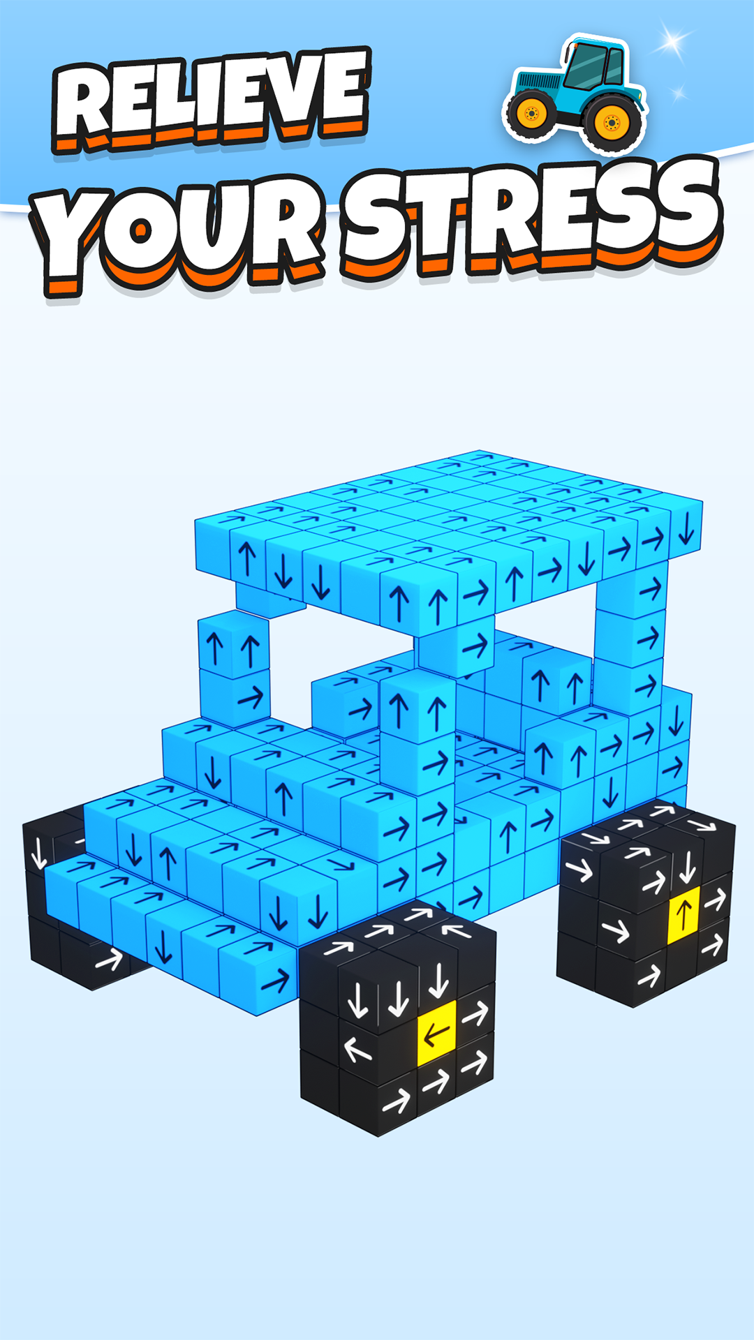 Screenshot of Tap Out - Take 3D Blocks Away