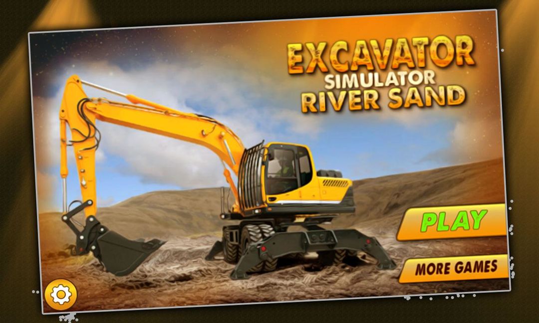 挖掘機模擬器河砂遊戲截圖