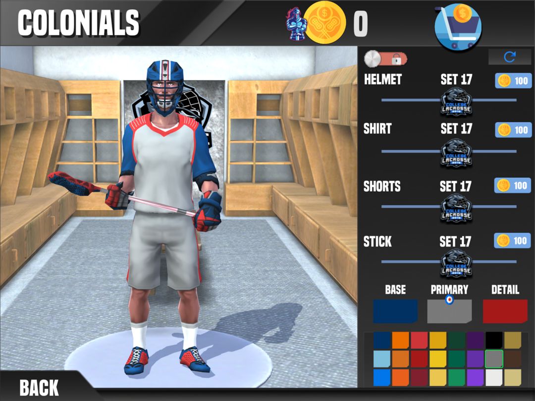 Screenshot of College Lacrosse 2019