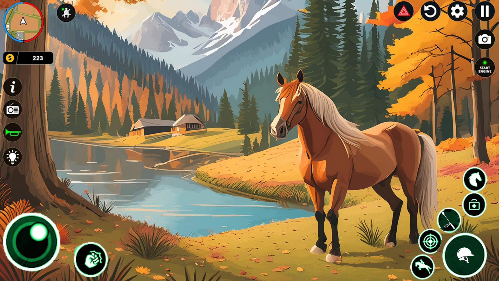 Virtual Horse Farm Riding 3d Game Screenshot
