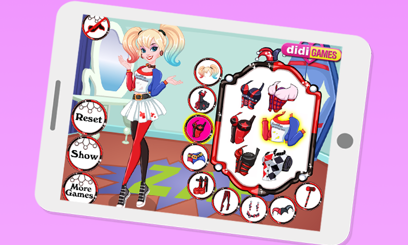 Dress up Harley Quinn new Game Screenshot