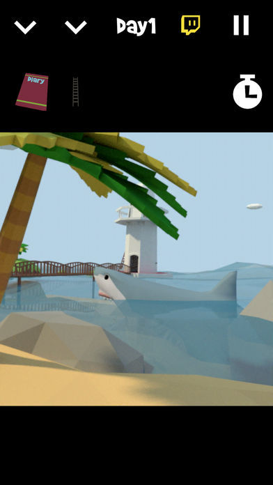 脱出ゲーム -サメに囲まれた無人島からの脱出-遊戲截圖