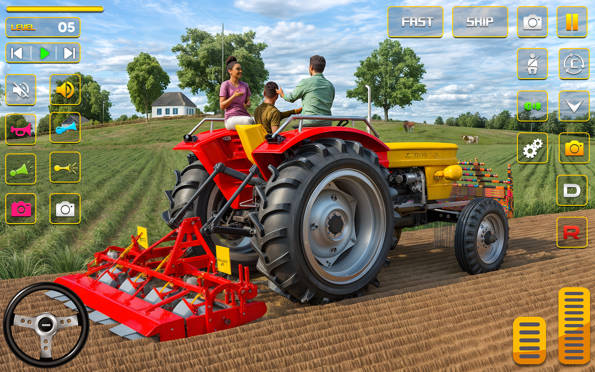 Farming Tractor Game Simulator Game Screenshot