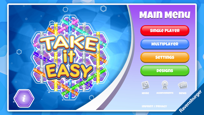 Take It Easy Game Screenshot