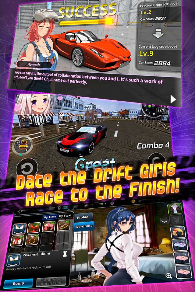 Drift Girls 게임 스크린 샷