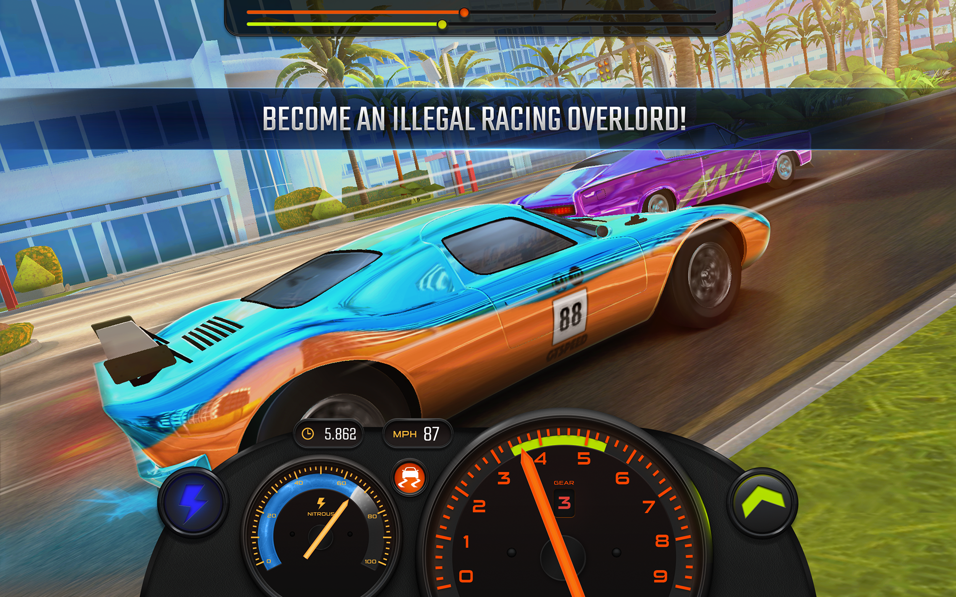 Racing Classics PRO: Drag Race Game Screenshot