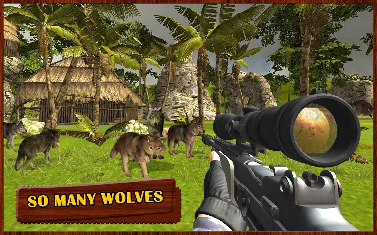 Wolf Sniper Hunting 3d Game Screenshot