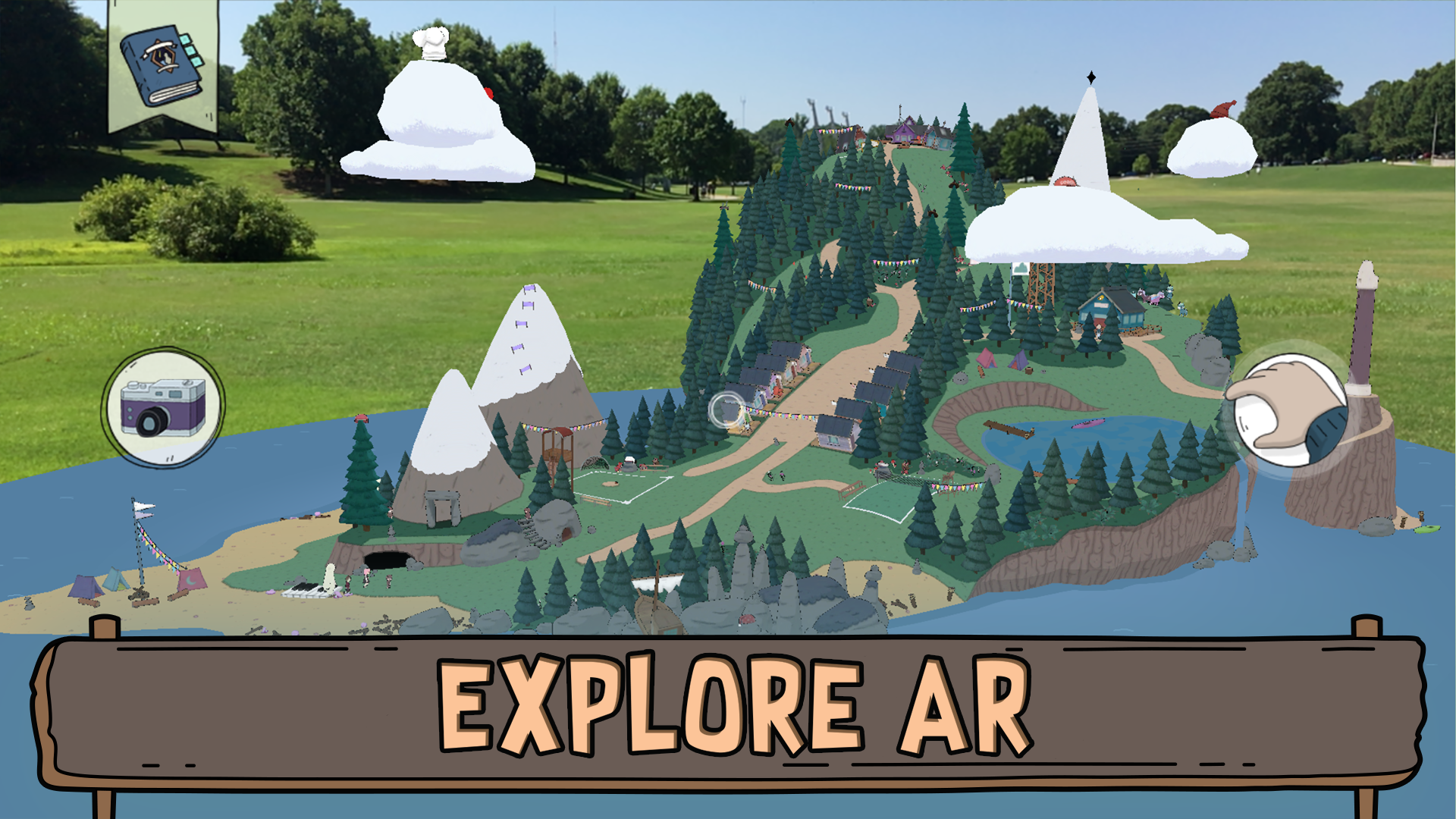 Summer Camp Island AR Game Screenshot