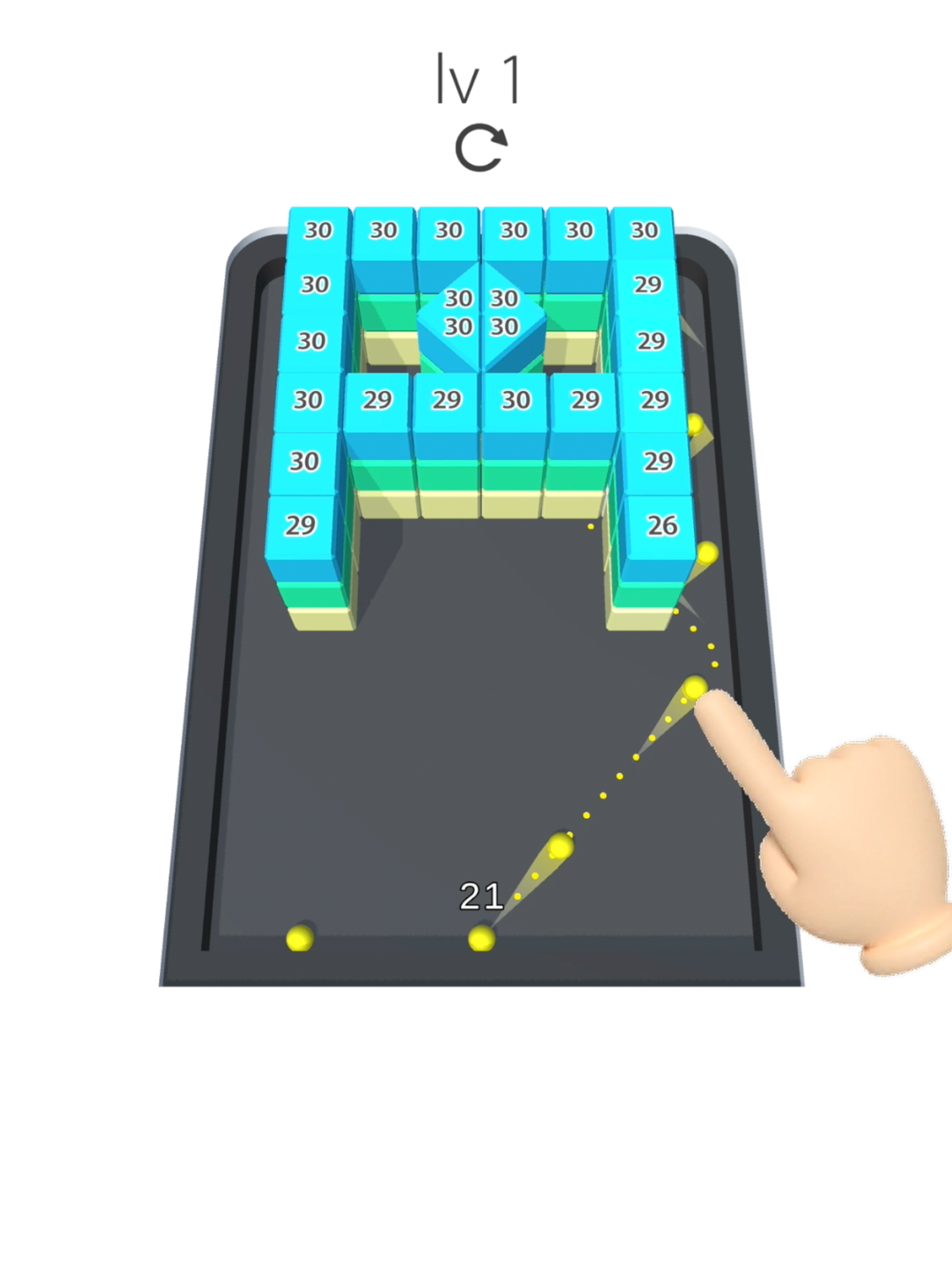 Super Balls - 3D Brick Breaker Game Screenshot