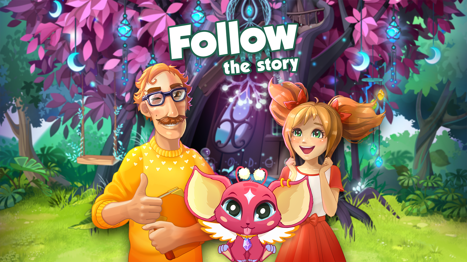 Bloomberry match-3 story. Merg Game Screenshot