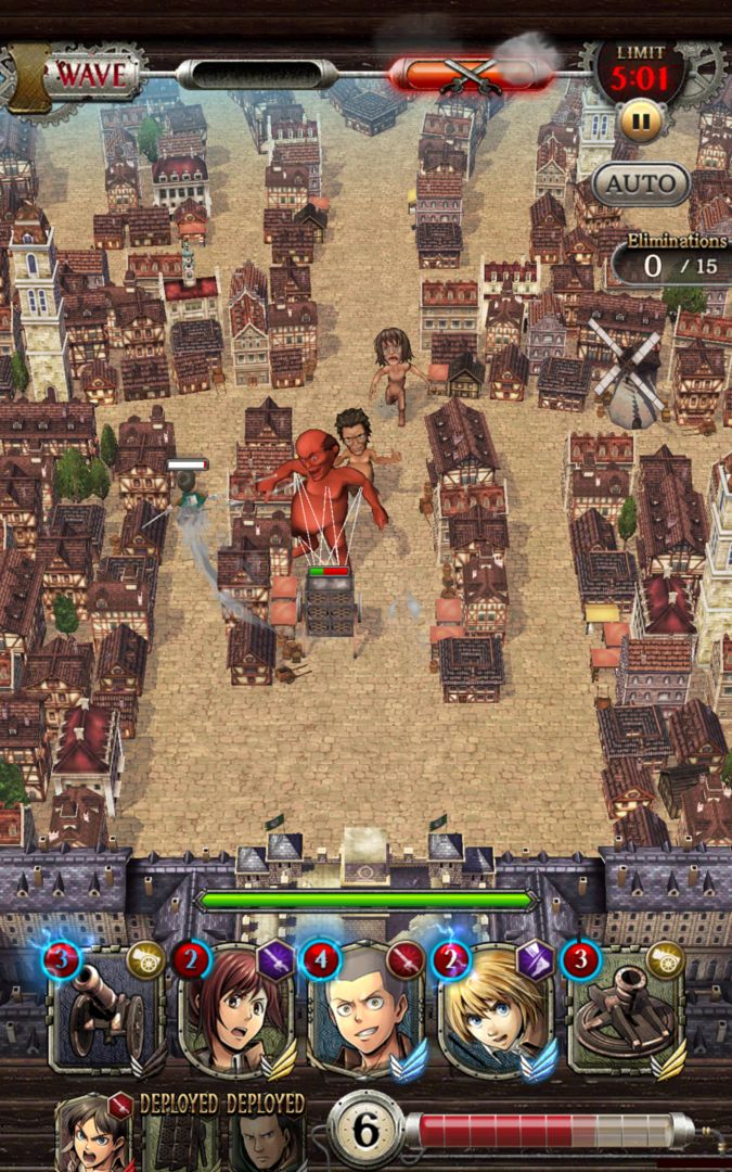 Attack on Titan TACTICS ภาพหน้าจอเกม