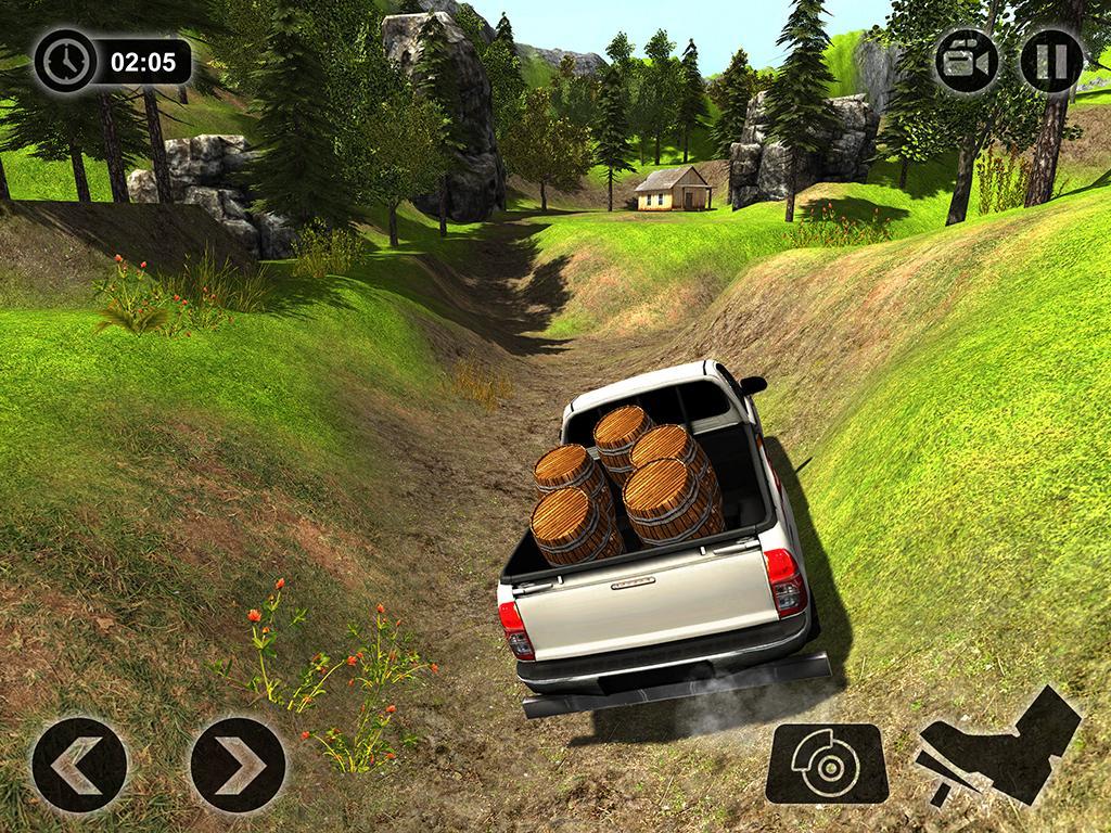 Offroad Hilux 픽업 트럭 운전 시뮬레이터 게임 스크린 샷
