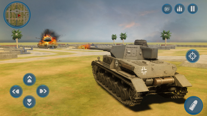 Screenshot of War Machines：Tanks Battle Game