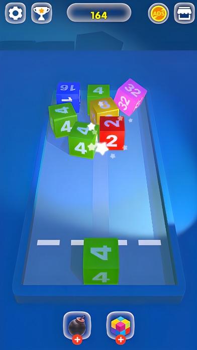 2048 Cube: 3D Merge Mania Game Screenshot