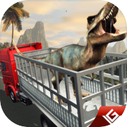 Camion di trasporto dello zoo Dino arrabbiato
