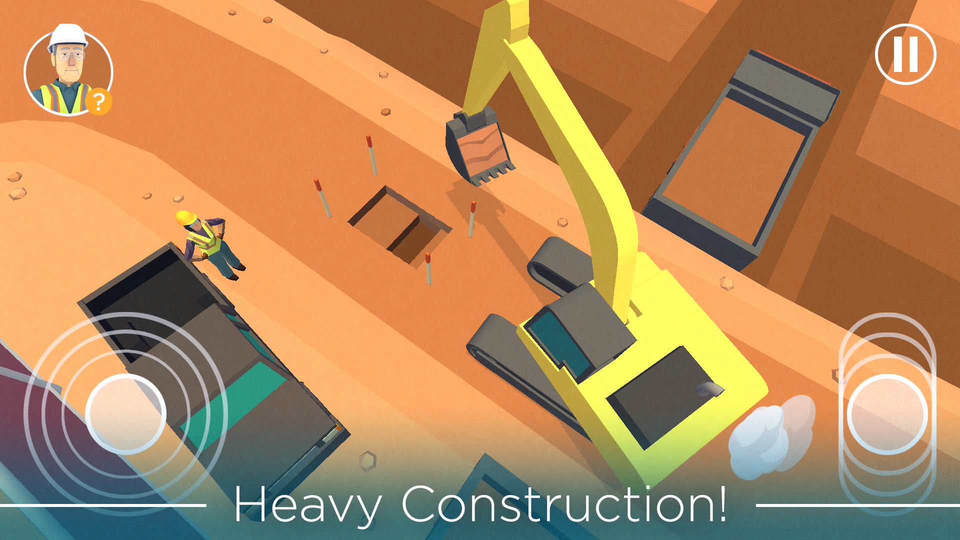 Screenshot of Dig In: An Excavator Game