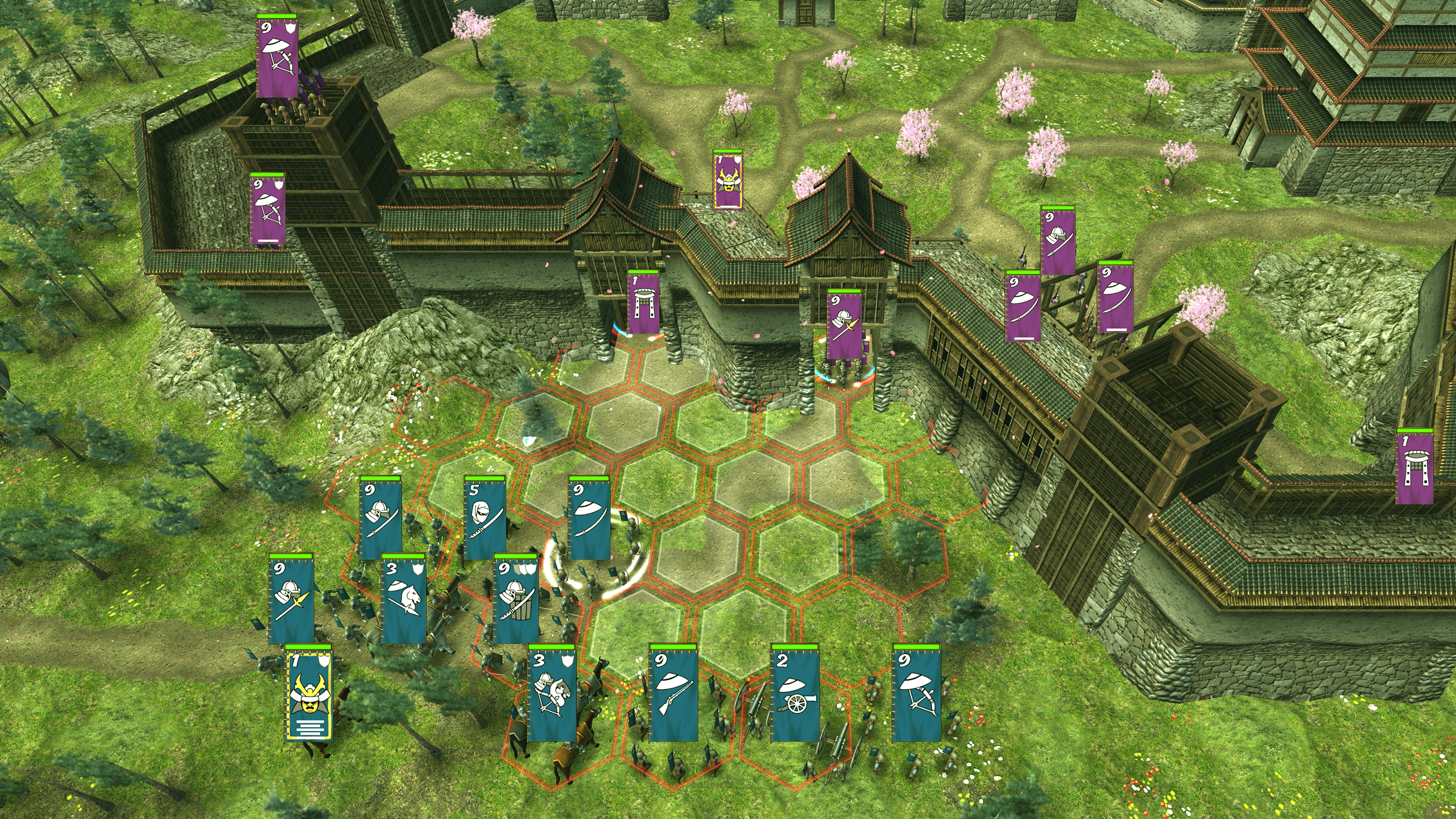 Shogun's Empire: Hex Commander Game Screenshot