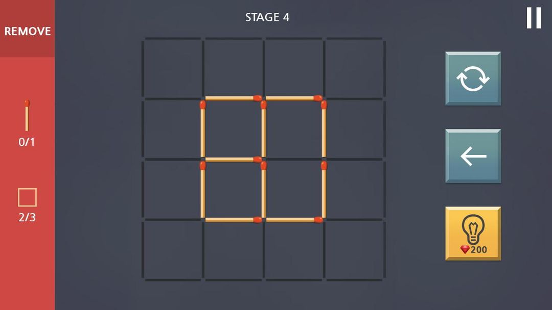Matchstick Puzzle King screenshot game