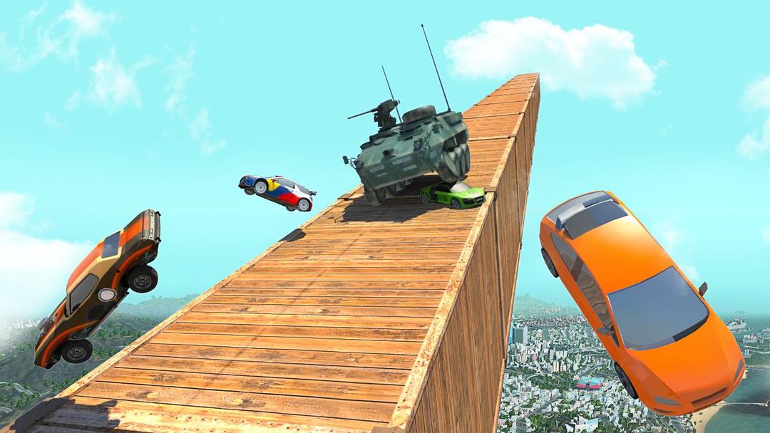 巨型斜坡免费：汽车特技 게임 스크린 샷