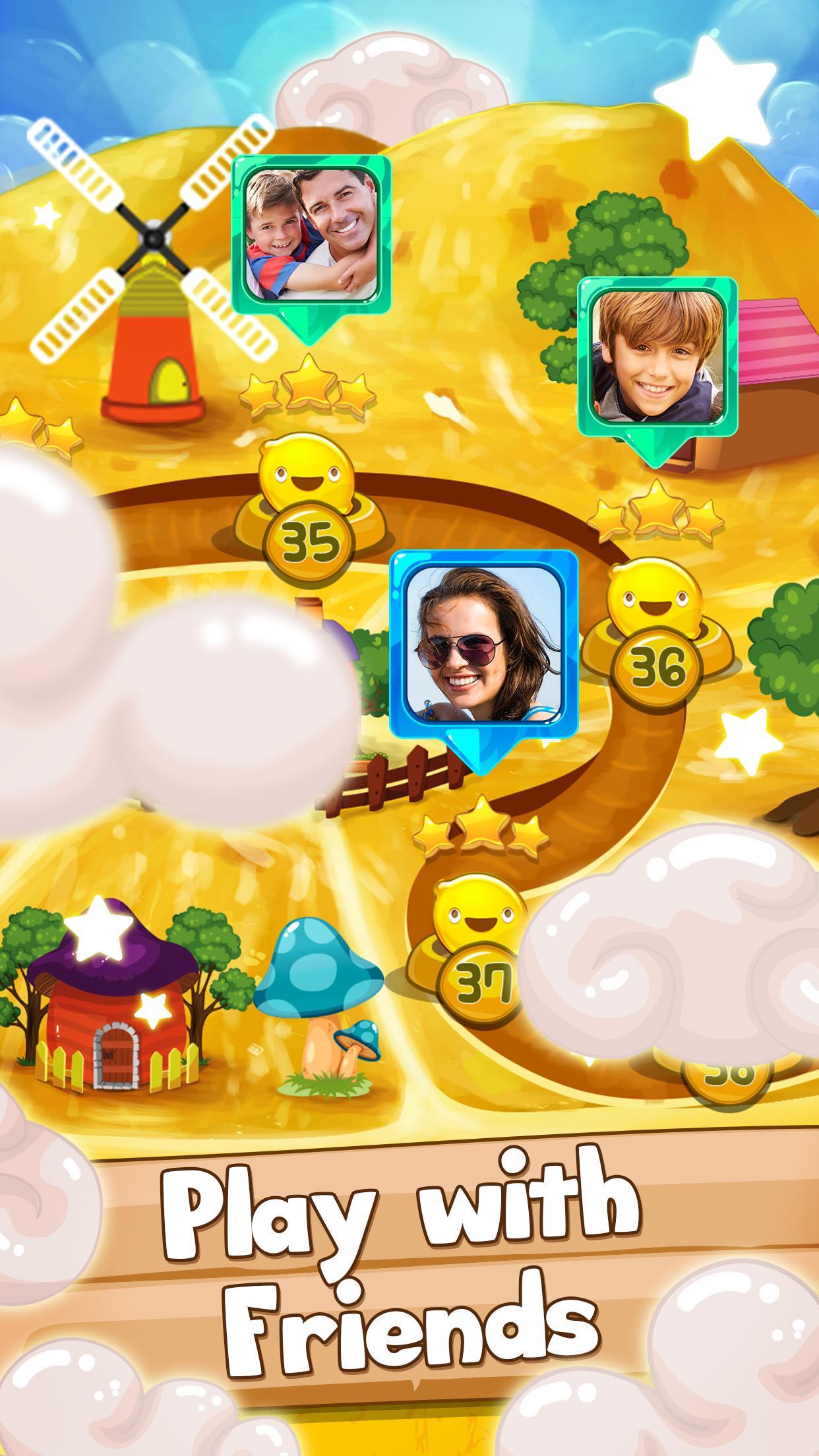 Fruit Pop! Puzzles in Paradise ゲームのスクリーンショット