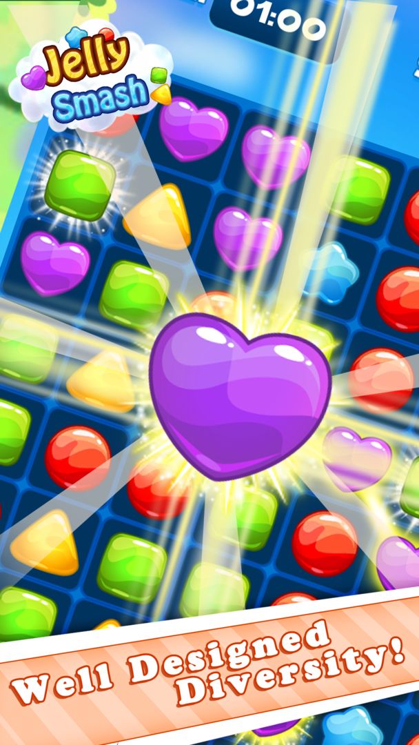Jelly Cube Smash - Line Crush Square ภาพหน้าจอเกม